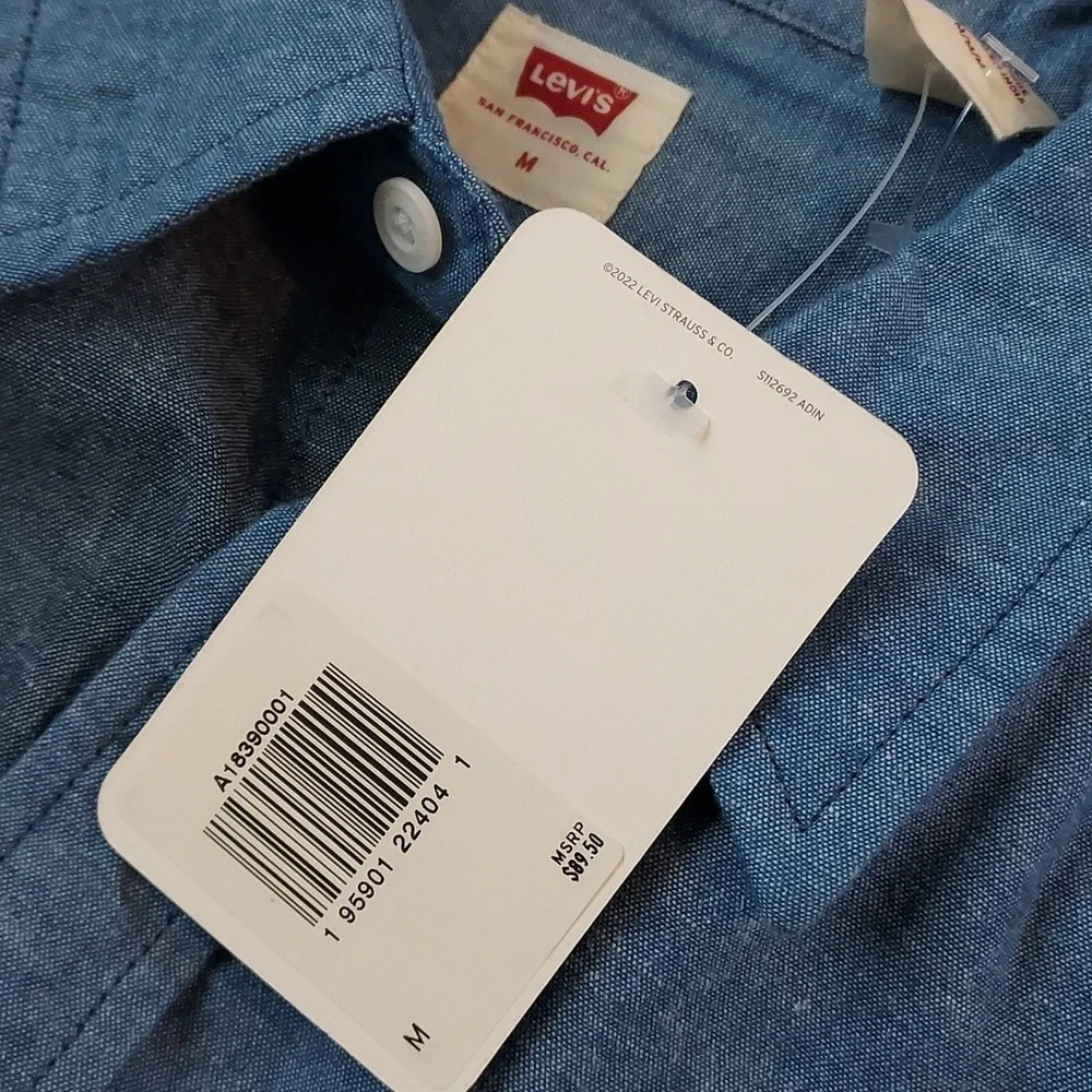 Levi's Oversized Two Tone Jean Button Down shirt